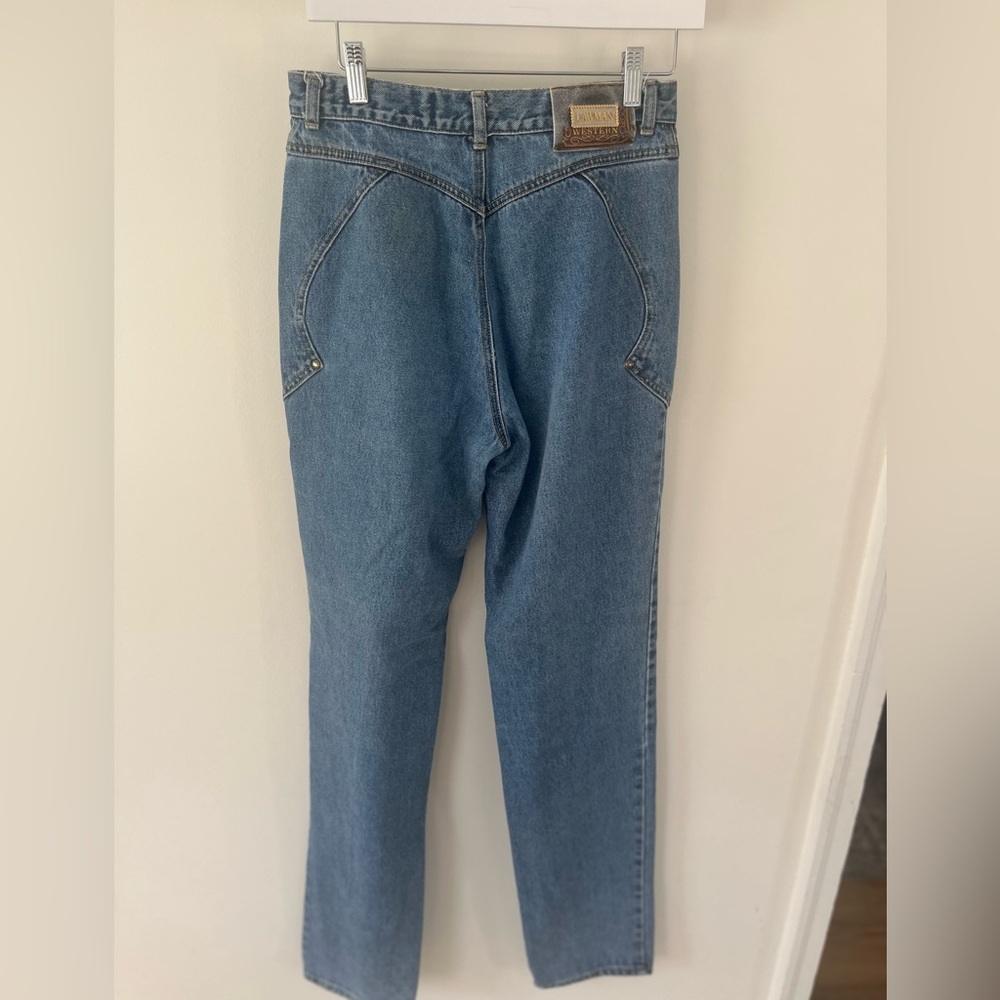 High Rise Blue Jeans